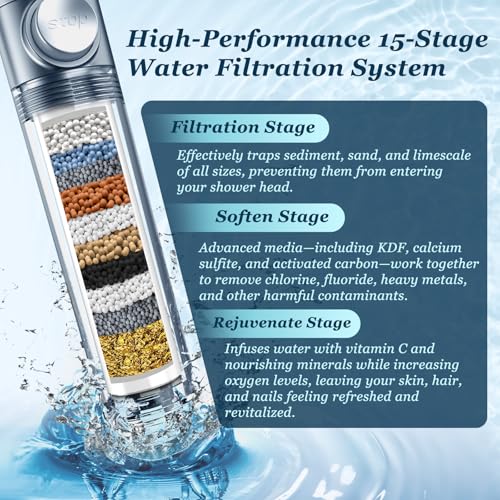 Filtered Shower Head with Handheld