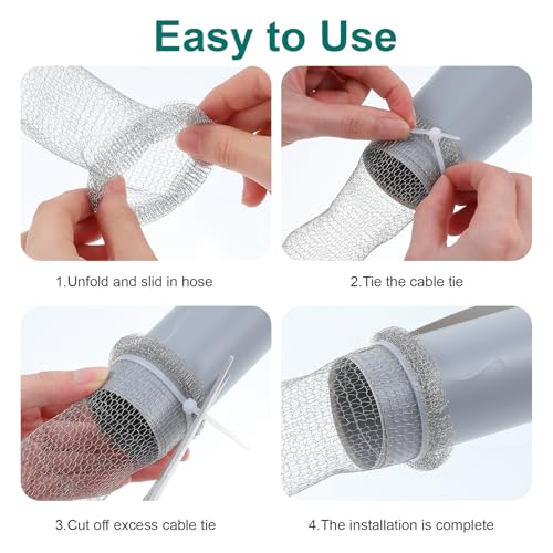 72 Pcs Stainless Steel Lint Traps for Washing Machine (72 Count)