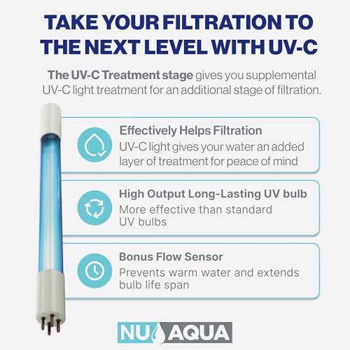7 Stage UV and Alkaline Under Sink Reverse Osmosis Water Filter System + 3