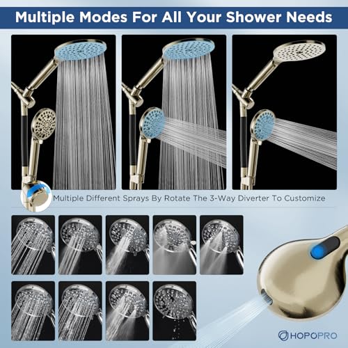 Dual Filtered Handheld Shower Heads Combo