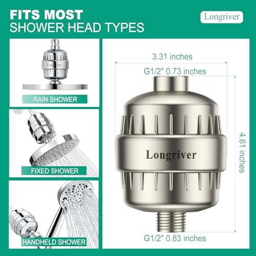 R7 Shower Filter High Put Shower Water Filter for Hard Water