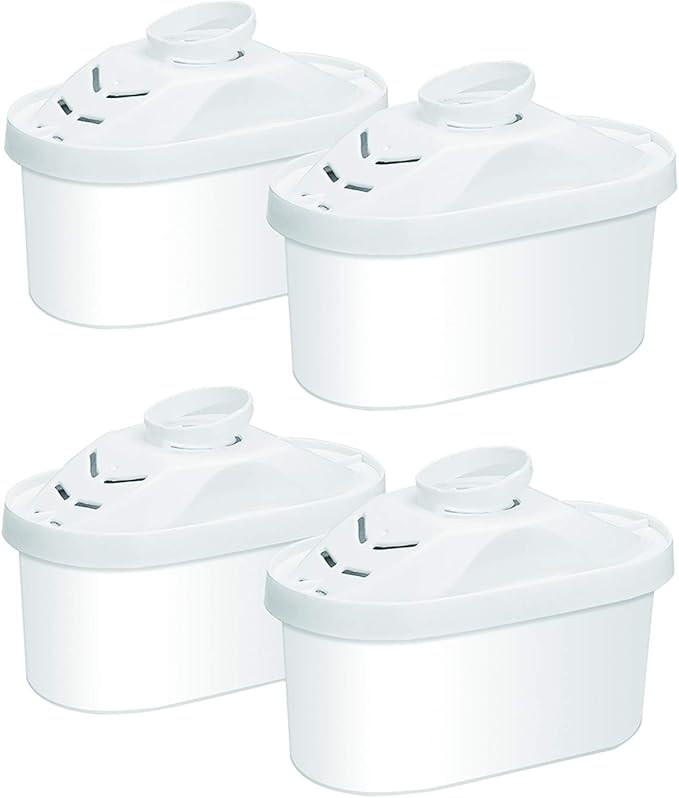 Hskyhan Alkaline Water Filter Cartridge - Replacement Pitcher Water Filters, Improve PH, 7 Stage Filteration System To Purify, 4 Pack