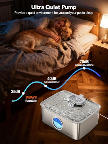4Gal 15L Dog Water Fountain