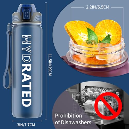 Water Bottle with Straw
