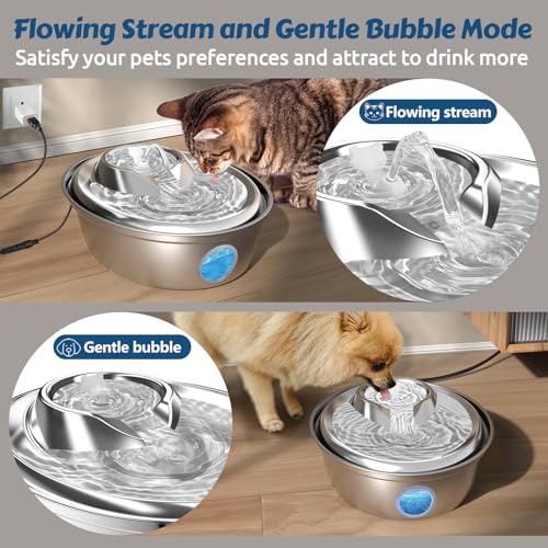 Cat Water Fountain Stainless Steel