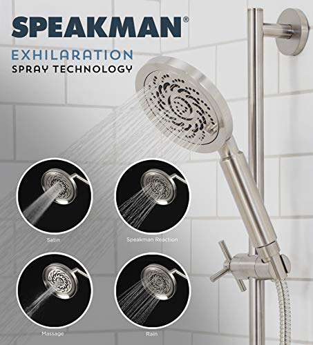 S-5000-BN-E15 Neo Exhilaration High Pressure Fixed Shower Head, 1.5 GPM, Brushed Nickel