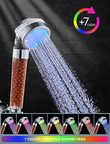 Led Shower Head Set With Light