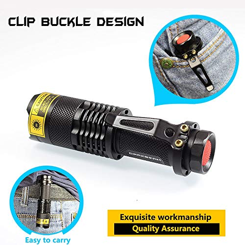 UV 365nm Light Wood's Lamp Blacklight Ultraviolet Flashlight Mini