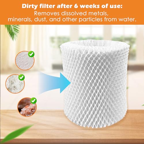 Smilefil Large Room Humidifier Filters Replacement Wick Filters Compatible with Canopy Humidifier Plus ONLY （5.5L）