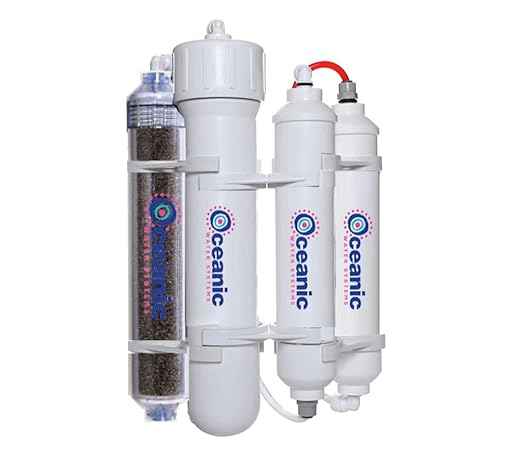 4 Stage Reverse Osmosis and Deionization (RO/DI) Portable Space Saver Water Purification System | Water Filtration System for Aquarium Filter Processes | 50 GPD