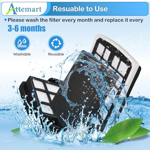 Replacment Filter Compatible with Eureka NEN186BL NEN180 Bagless (4 Count)