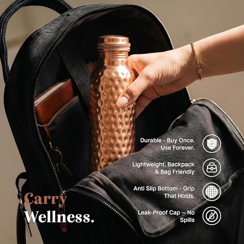 Pure Copper Water Bottle for Drinking Water