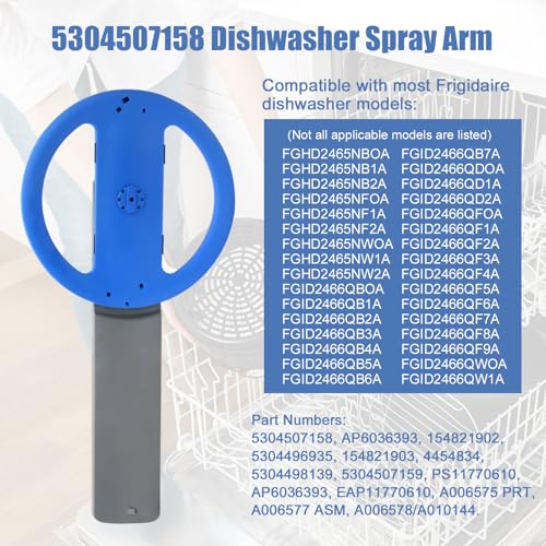 Upgraded 5304507158 Dishwashers Lower Wash Arm Assembly for AP6036393