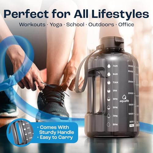 1 Gallon Water Bottle with Time Marker
