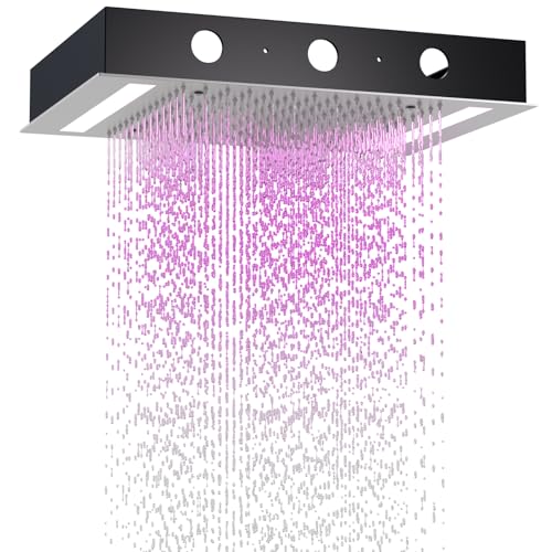 14x20 Inch LED Rainfall Shower Head