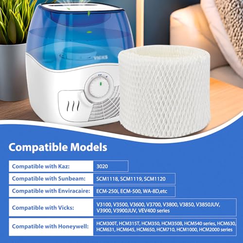 6 Pack WF2 Humidifier Filters Replacement for Vicks Humidifier (6 Count)