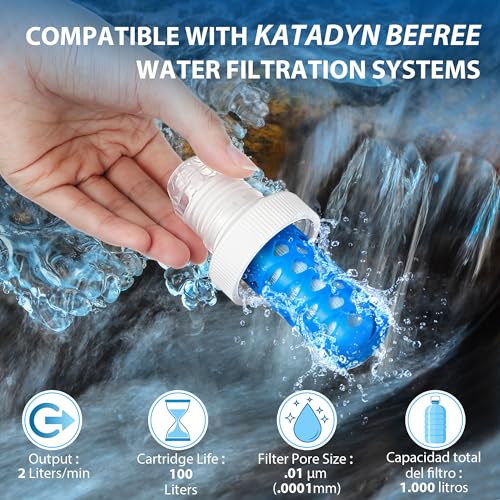 1 Pack Water Filter Cartridge Compatible with Katadyn BeFree