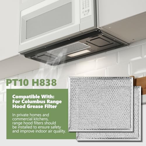 Aluminum Mesh Range Hood Grease Filter Replaces for Columbus Industries for PT10 H838
