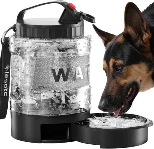Portable Dog Water Bowl Dispenser (77 Fl Oz)