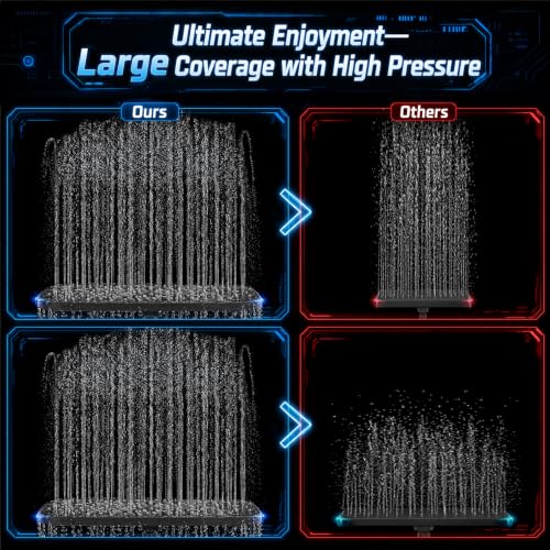14" Luxurious Shower Head with Handheld