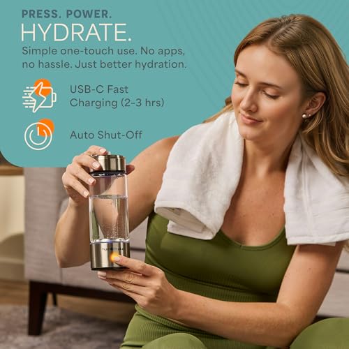 HydroLife Hydrogen Water Generator Portable Bottle with SPE