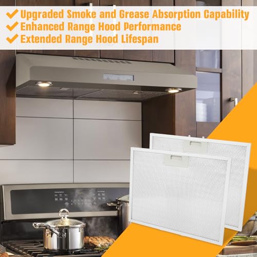 WB02X11011 Aluminum Range Hood Filter 14.5"×11.5" for GE