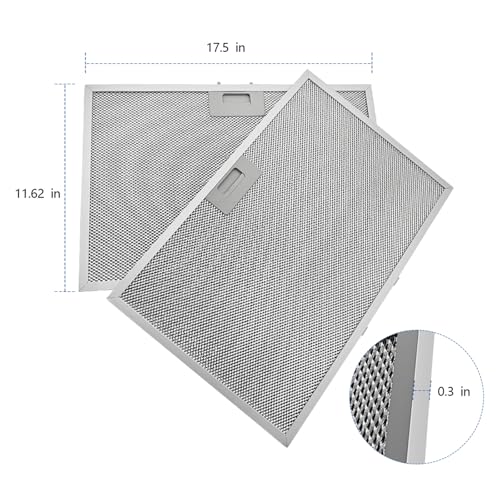 2Pcs WB02X11012 Range Hood Grease Filter Fit for GE Range Hood