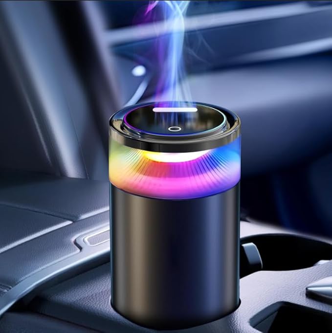Smart Car Air Freshener, Car Diffuser, 2026 Upgraded 8 Colorful Ambient Light,Rechargeable,Long Lasting,Automatic Intensity,Lasts 6 Months,Fragrance Scents Refill X2 for CAR,Bedroom and Office