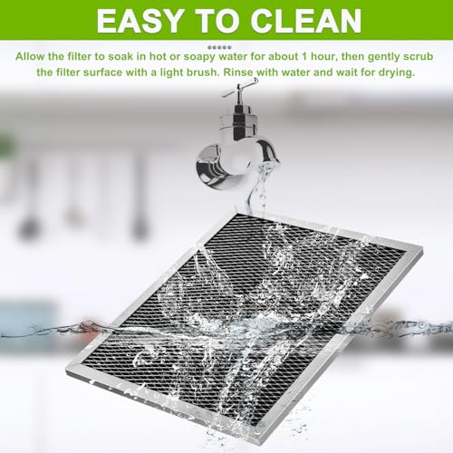 97007696 97005687 Range Hood Filter Replacement Charcoal Carbon Filter Mesh Hood Grease Filter Fit for Broan Nutone 41F