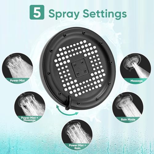 Shower Head 5 Mode High Pressure Filtered Shower Head