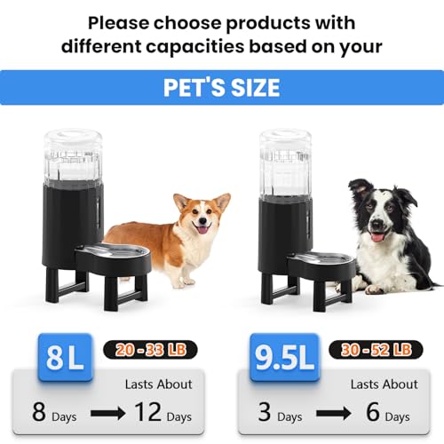 Elevated Dog Water Bowl Dispenser for Large Dogs