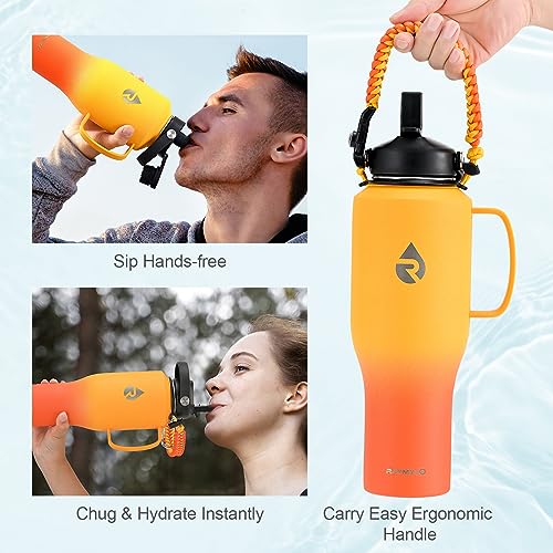 40 oz Insulated Water Bottle with Handle