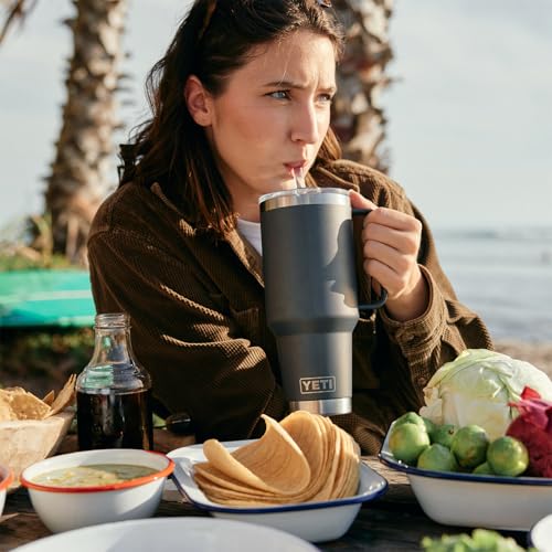 Rambler 42 oz Tumbler with Handle and Straw Lid