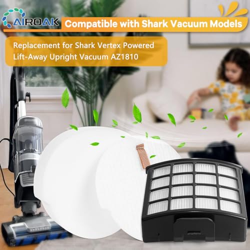 AZ1810 Vacuum Filters for Shark Vertex Duoclean Upright Cleaner (11 Count)
