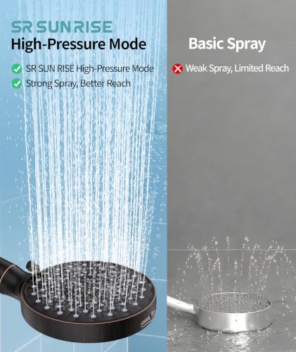Filtered Shower Head with Handheld High Pressure 9 Spray Mode Showerhead Detachable Shower Head Water Softener Filters Beads for Hard Water Remove Chlorine 1 Filter ORB