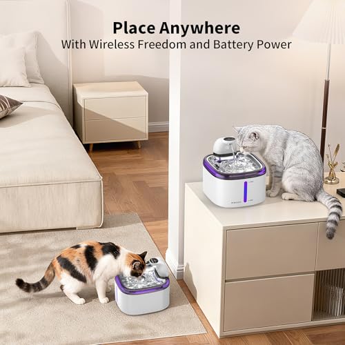 Cat Water Fountain Cordless 118oz
