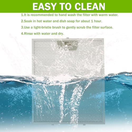 WB02X24871 Range Hood Grease Filter Replacement 5 Layer Aluminum Mesh Hood Grease Filter Fit for GE JVW5361SJSS JVW5361EJ1ES JVW5361EJES