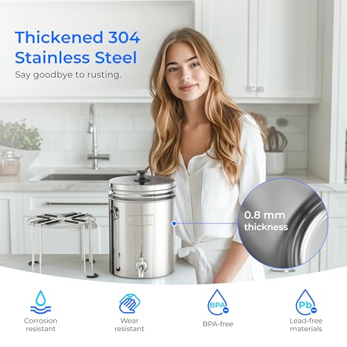 TK-AB-FS Gravity Water Filter System, with Silver Ions Filtration