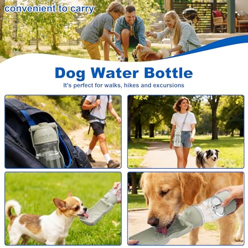 Dog Health Water Bottle Portable Active Oxygen Puppy Water Bowl & Dispenser for Travel Improves Taste and Boosts Immunity wih Ozone Purification Pet Health Care Water Bottle