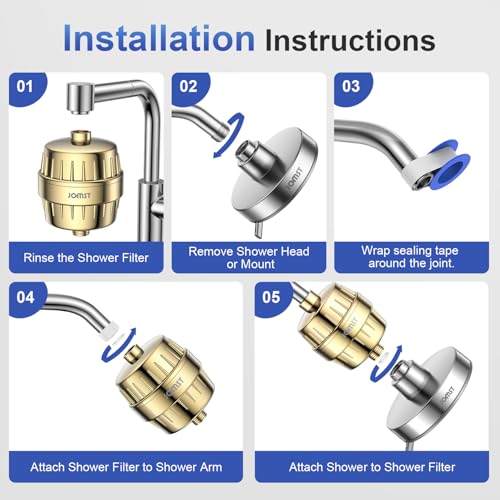 25 Stages Shower Filter with 3 Cores