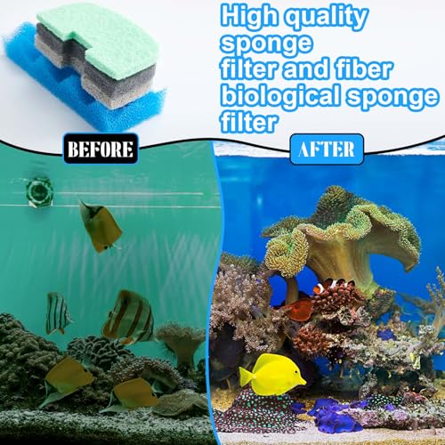 20 Pcs Aquarium Filters Replacement Filter Media Kits Compatible with Fluval 206 (20 Count)