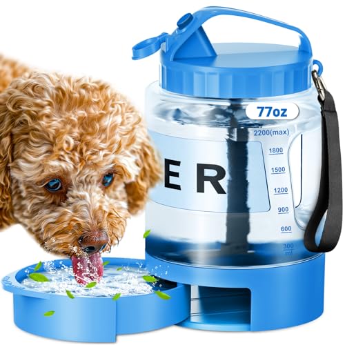 Large Dog Water Bottle Portable Bowl