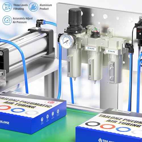 0-240PSI 3/4 Inch NPT Industrial Grade Three Stage Air Drying System, Particulate Filter,Desiccant Dryer and Air Regulator,Coalescing Filter (Manual Drainage)
