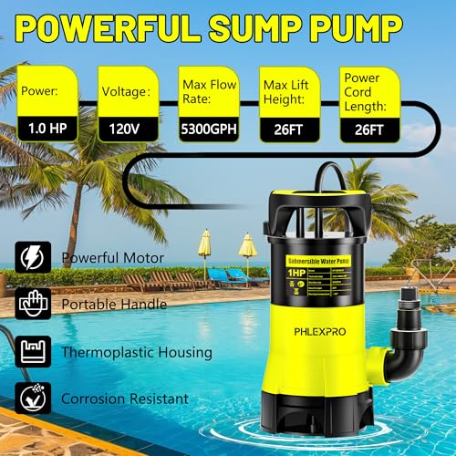 1HP Submersible Sump Pump