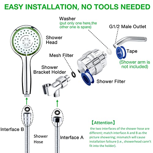 Filtered Shower Head Combo