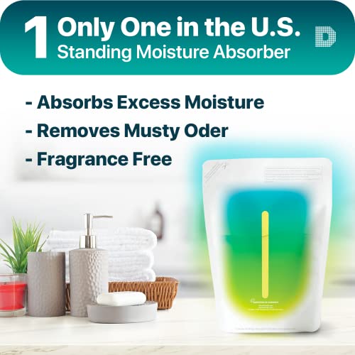 50 Packs Standing Moisture Absorbers to Control Excess Moisture for Basements
