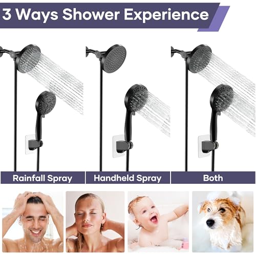 Shower Head with Handheld Spray Combo