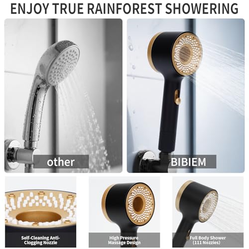 Multi function filter handheld showerhead with built