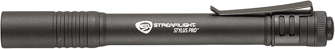 Streamlight 66118 Stylus Pro 100-Lumen Penlight with 2 AAA Alkaline Batteries, Black