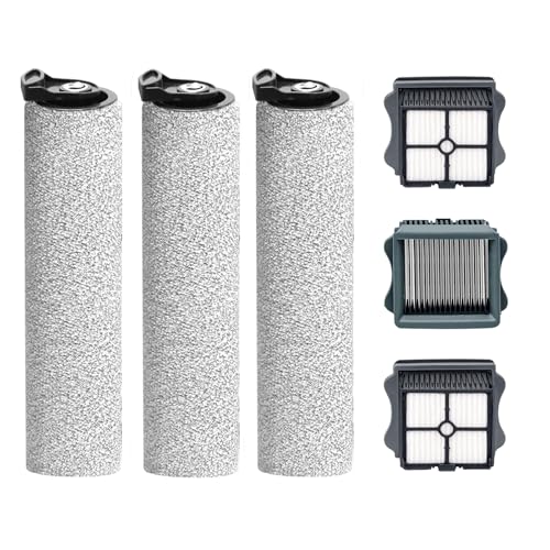 Replacement Roller Brush & HEPA Filters for Tineco S5 Steam (6 Count)